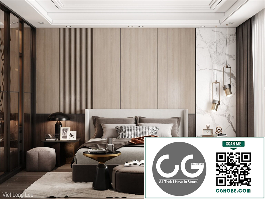 3D Interior Scenes File 3dsmax Model Bedroom 475 By Viet Long Lee