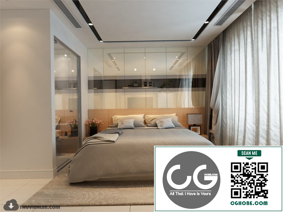 3D Interior Scenes File 3dsmax Model Bedroom 478 Free Download