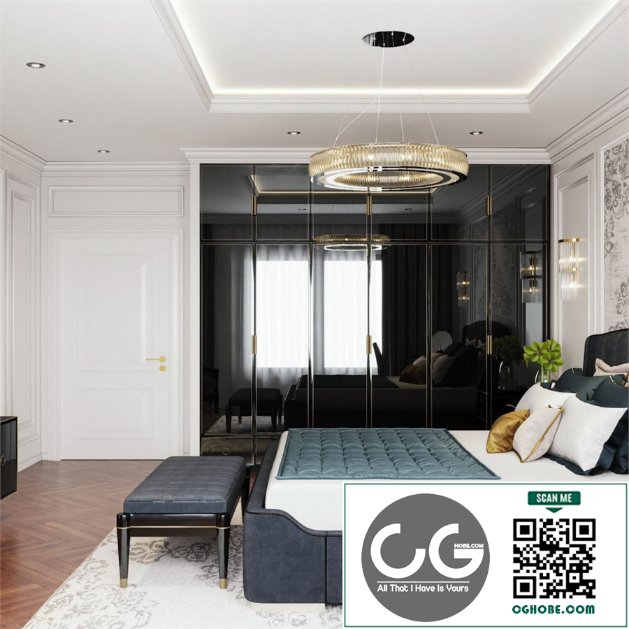 3D Interior Scenes File 3dsmax Model Bedroom 484 By Nguyen Thanh Cong