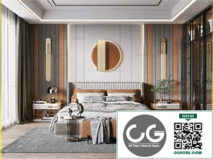 3D Interior Scenes File 3dsmax Model Bedroom 485 Free Download