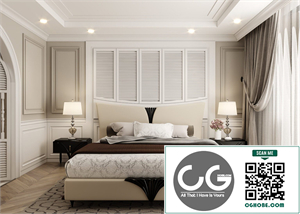 3D Interior Scenes File 3dsmax Model Bedroom 490 By Kien Nguyen
