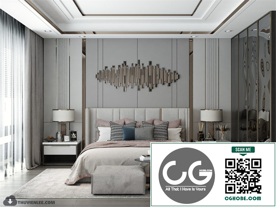 3D Interior Scenes File 3dsmax Model Bedroom 492 By Huy Hieu Lee