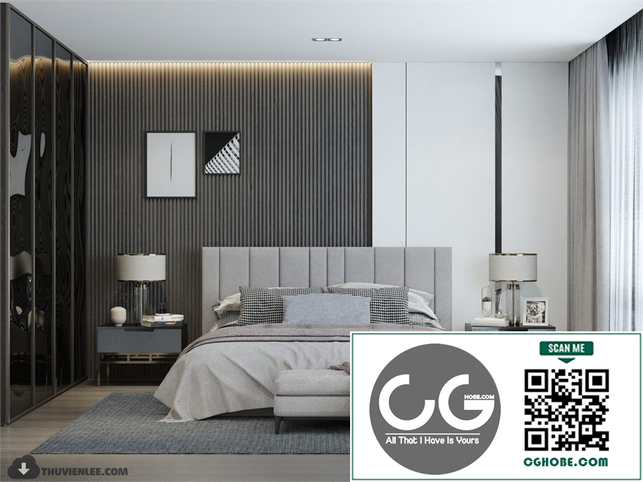 3D Interior Scenes File 3dsmax Model Bedroom 498 By Huy Hieu Lee