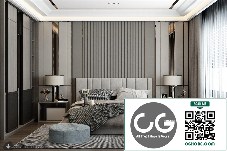 3D Interior Scenes File 3dsmax Model Bedroom 499 By Huy Hieu Lee
