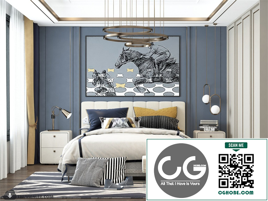 3D Interior Scenes File 3dsmax Model Bedroom 505 By Huy Hieu Lee