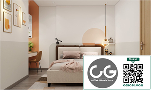 3D Interior Scenes File 3dsmax Model Bedroom 509 By Gem Tran