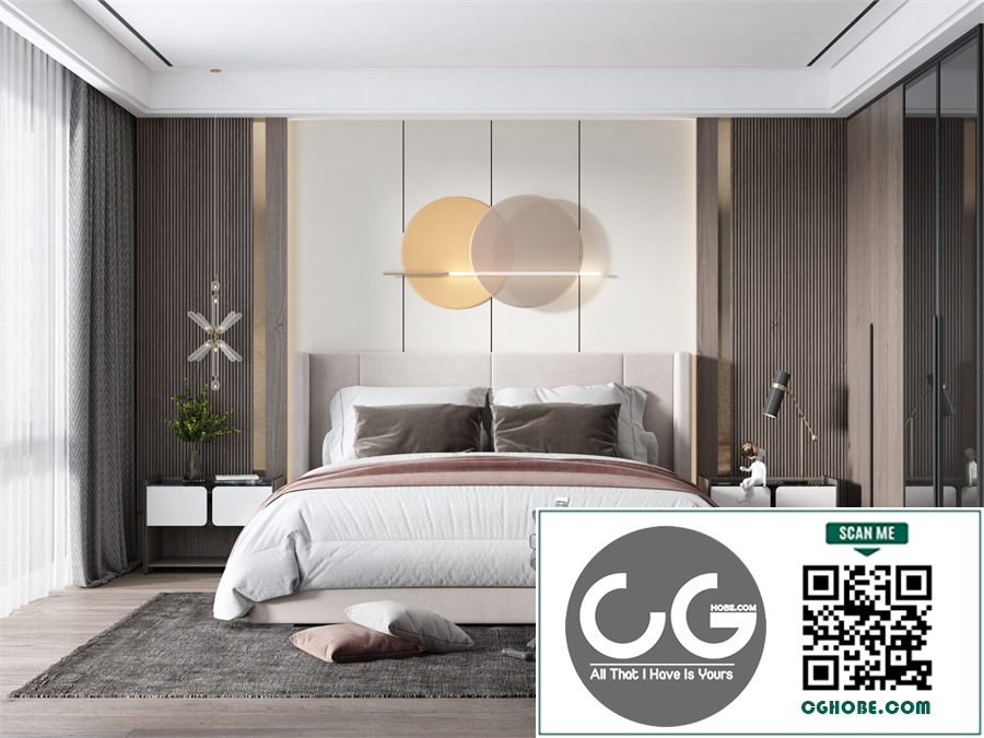 3D Interior Scenes File 3dsmax Model Bedroom 517 By Viplus Studio