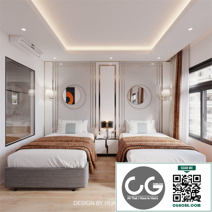 3D Interior Scenes File 3dsmax Model Bedroom 556 By Dinh Van Huan