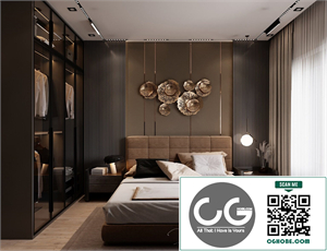 3D Interior Scenes File 3dsmax Model Bedroom 563 By Pham Ha Jang