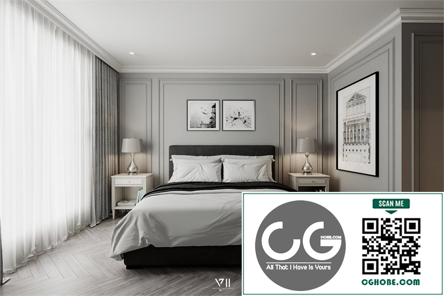 3D Interior Scenes File 3dsmax Model Bedroom 567 By Kien Nguyen