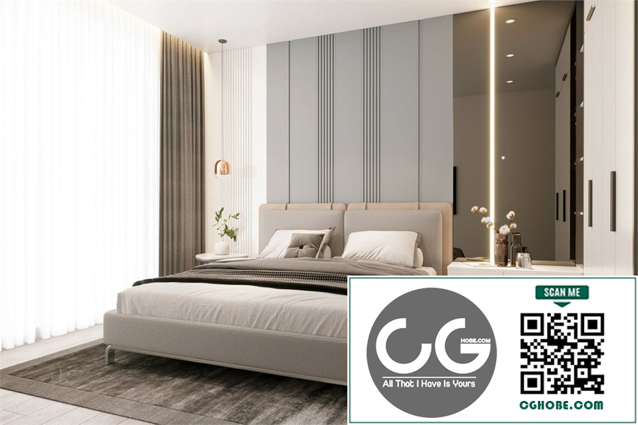 3D Interior Scenes File 3dsmax Model Bedroom 576 By Phuong Viet