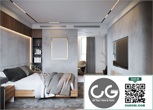3D Interior Scenes File 3dsmax Model Bedroom 586 By Mai Long
