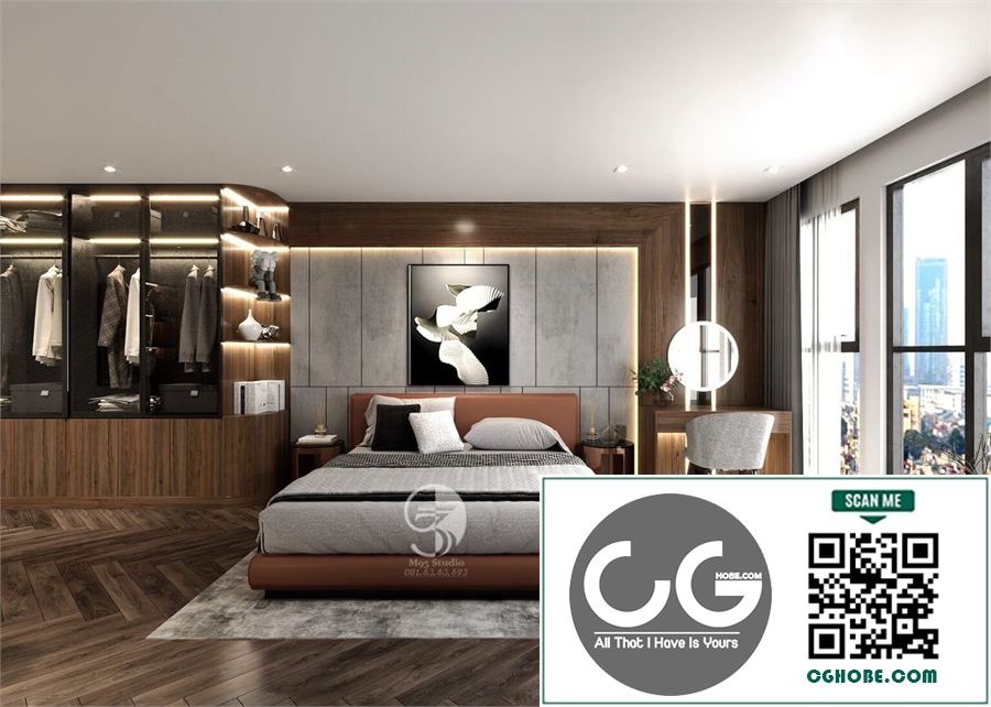 3D Interior Scenes File 3dsmax Model Bedroom 587 By Nguyen Duc Manh
