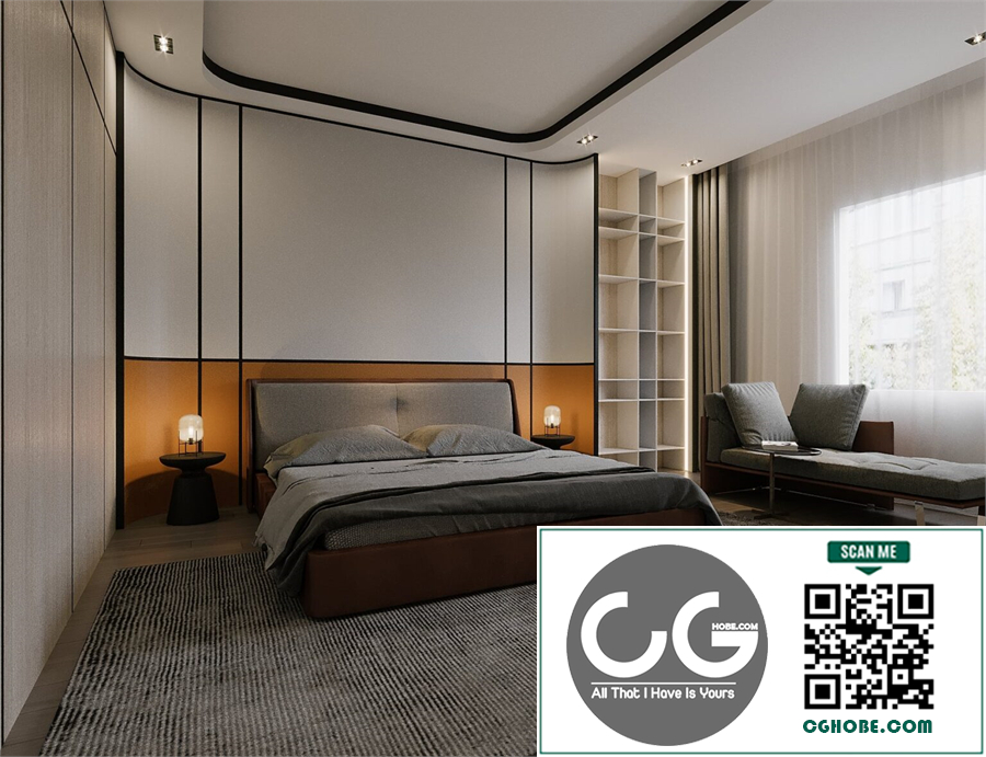 3D Interior Scenes File 3dsmax Model Bedroom 594 By Quang Pham