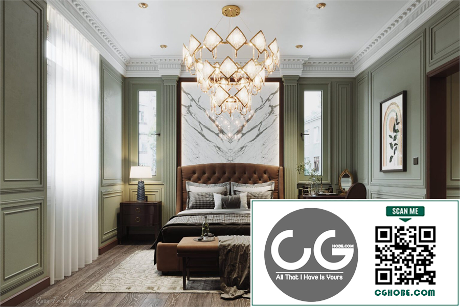 3D Interior Scenes File 3dsmax Model Bedroom 601 By Quan Tran