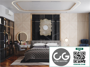 3D Interior Scenes File 3dsmax Model Bedroom 602 By Vo Minh Thi