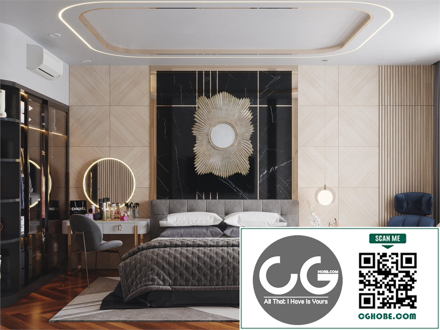 3D Interior Scenes File 3dsmax Model Bedroom 602 By Vo Minh Thi