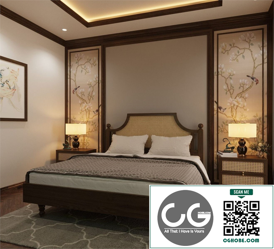 3D Interior Scenes File 3dsmax Model Bedroom 607 By Duc Nguyen