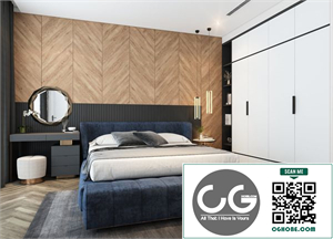 3D Interior Scenes File 3dsmax Model Bedroom Master 495 By Phuc