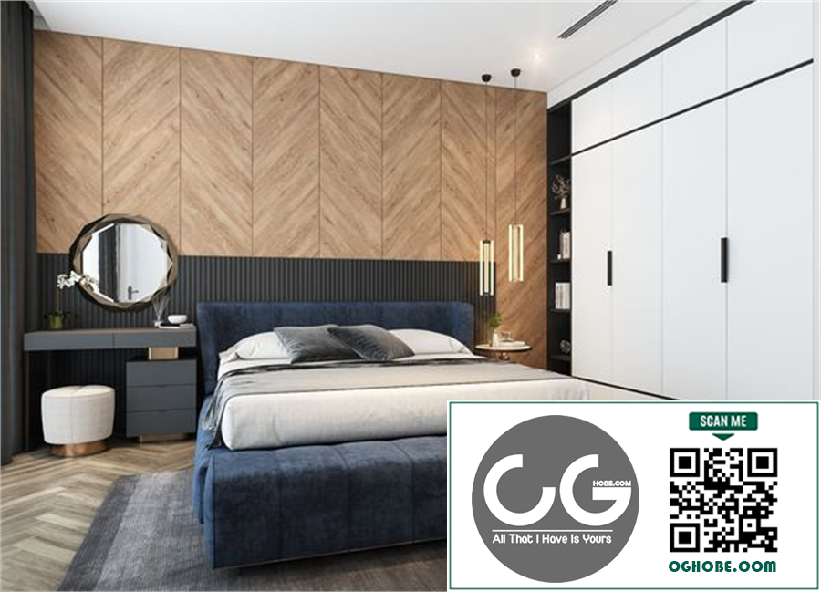 3D Interior Scenes File 3dsmax Model Bedroom Master 495 By Phuc