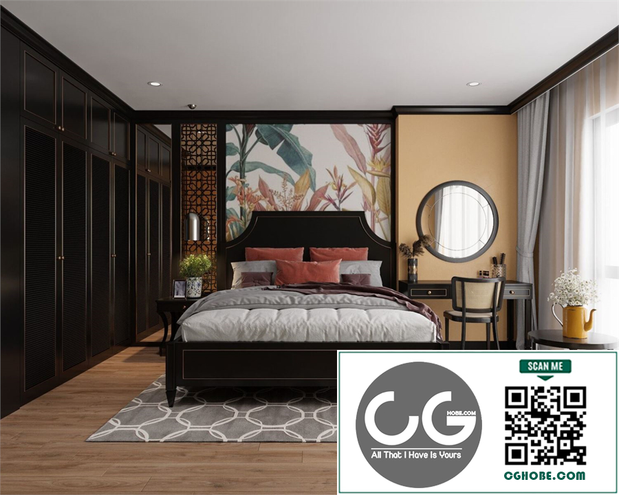 3D Interior Scenes File 3dsmax Model Indochine Bedroom 456 By Minh Tu