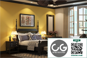 3D Interior Scenes File 3dsmax Model Indochine Bedroom 489 by Tam Jade