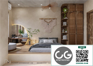  3D Interior Bedroom Model Download by Nam Phung