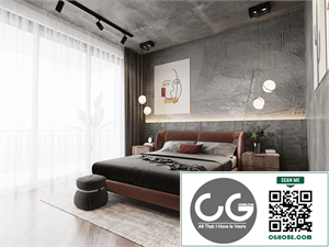 Free 3D Bedroom and Bathroom Interior Model Download by Tran Thang