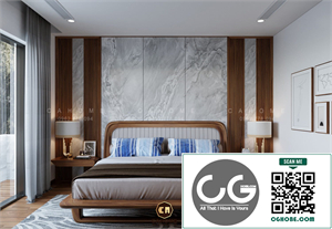 Free 3D BedRoom Interior Model Download by Nguyen Van Chinh