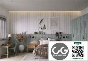3D BedrRoom Interior Model Download by Pham Minh