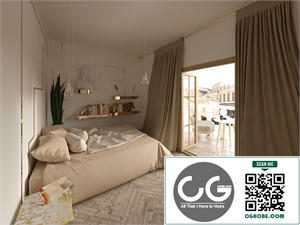 Download Free 3D Model Bedroom By Anastasiia Albert