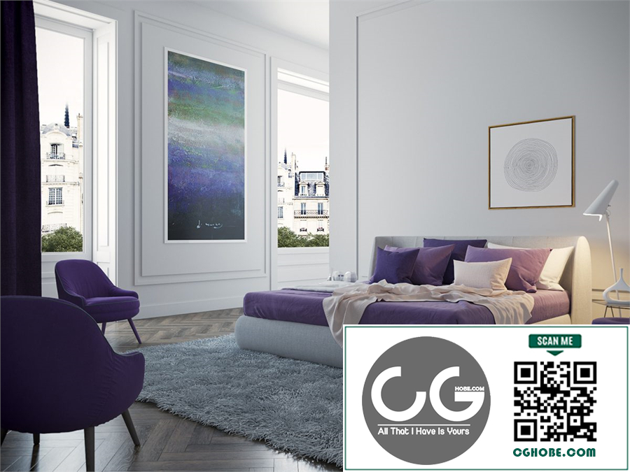 Free 3D scene Bedroom from Abdullah AboZaid