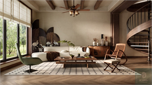 3D Model of Living Room Interior For Free Download
