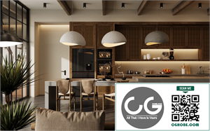 3Ds Max Living Room – Kitchen Interior Model Download By Kim Ngan