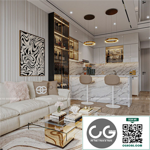 Download Free 3Ds Max Living Room Interior Model By Long Tran