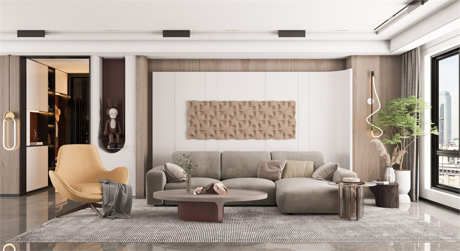 Free 3D Living Room Interior Model Download By Hoang Luis