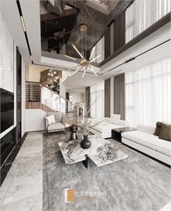 Free 3D Living Room Interior Model Download by Thu Ha