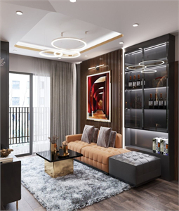 Free 3D Living Room Interior Model Download by Dieu Linh Nguyen