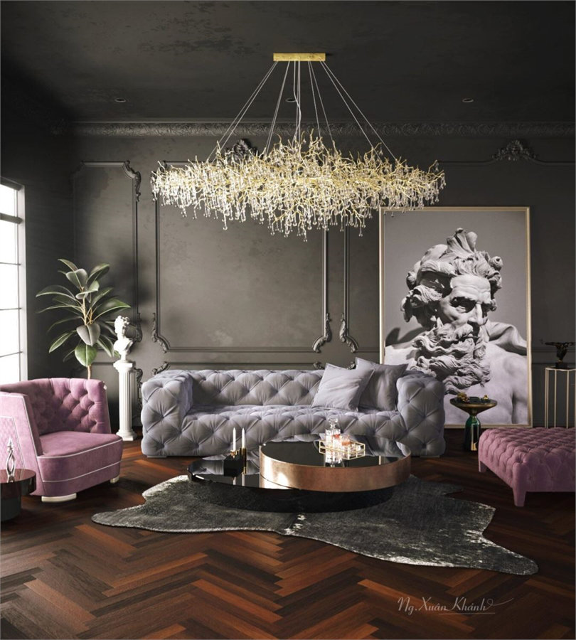  Download Free 3D Living Room Interior Model by Khanh Nguyen