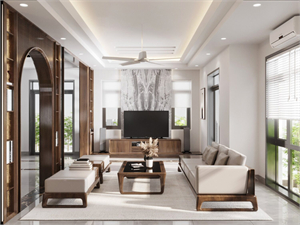  Download Free 3D Living Room- Kitchen Interior Model By Nguyen Phuong Nam
