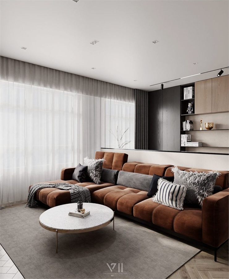Download Free 3D Living Room- Kitchen Interior Model By Tuan Anh Nguyen