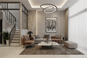 Download Free 3D Living Room Interior Model By Doan Pham