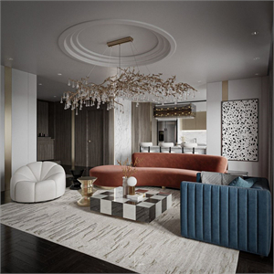 Free 3D Living Room Interior Model Download By Trung Tuan