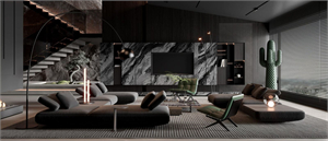 Free 3D Living Room Interior Model Download By Dinh Thanh