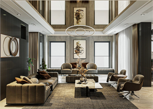 Free 3D Living Room Interior Model Download By Quyen Linh