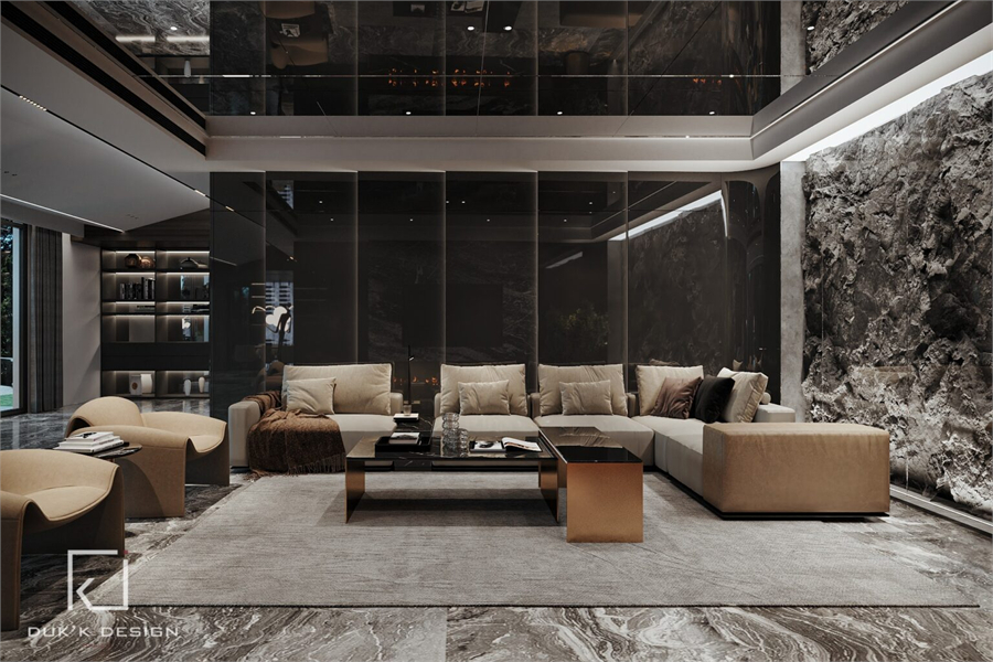 3D Living Room – Kitchen Interior Model Download by Nguyen Quoc Kien