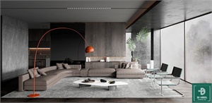 Download Free 3D Living Room Interior Model by Dinh Thanh