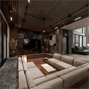 Download Free 3D Living Room Interior Model by Ta Duyen
