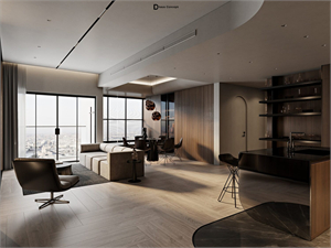 Download Free 3D Living Room Interior Model by Trung Hau Tran