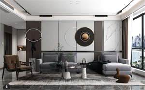Download Free 3D Living Room Interior Model By Huy Hieu Lee